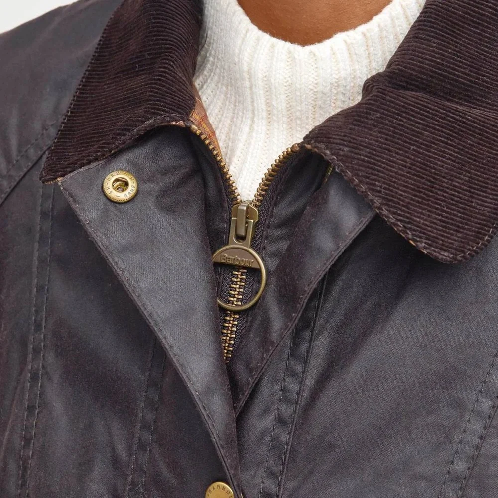 Barbour. Beadnell Waxed Jacket. Brown. US 6. - Picture 6 of 12